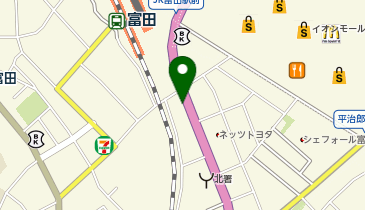 西濃運輸 富田荷扱所の地図画像