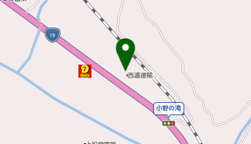 西濃運輸 上松営業所の地図画像
