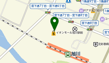 ハーブギャラリーイオン旭川駅前店の地図画像