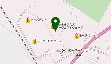 ハーブギャラリーおやまハーヴェストウォーク店の地図画像