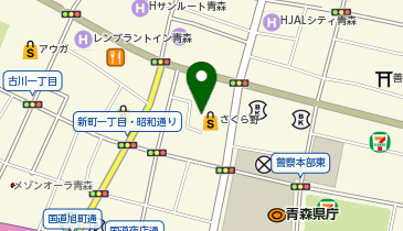ハーブギャラリー青森さくら野店の地図画像