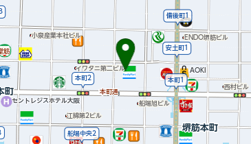 紀伊國屋書店 本町店の地図画像