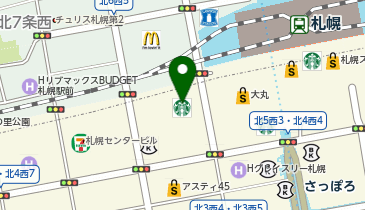 紀伊國屋書店 札幌本店の地図画像