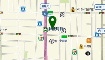 紀伊國屋書店 岡山店の地図画像