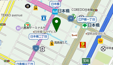 ワークスタイリング &BIZ conference・&BIZ lounge 日本橋高島屋三井ビルディングの地図画像