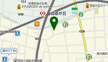 ワークスタイリングSOLO 自由が丘の地図画像
