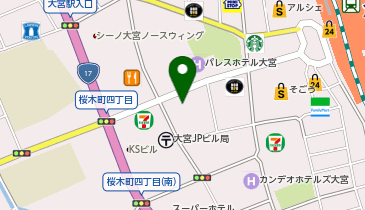 ワークスタイリングSOLO 大宮西口の地図画像