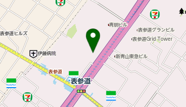 ワークスタイリング 表参道の地図画像