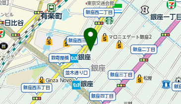 ワークスタイリング 銀座の地図画像
