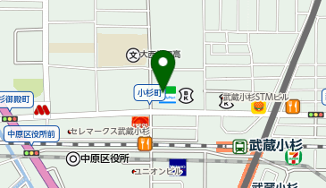 ワークスタイリング 武蔵小杉北口の地図画像