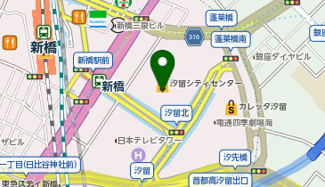 ワークスタイリング 汐留 B2階の地図画像
