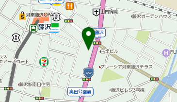 ワークスタイリングSOLO 藤沢の地図画像