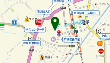 ワークスタイリングSOLO 戸塚の地図画像