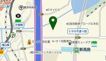 ワークスタイリング 横浜東口の地図画像