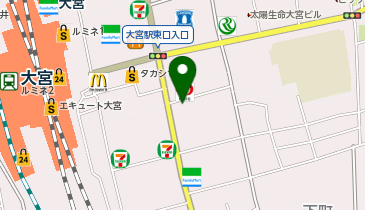 ワークスタイリング 大宮東口の地図画像