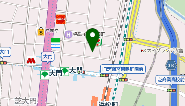 ワークスタイリング 浜松町の地図画像