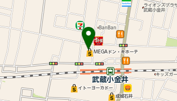 QUICK COLOR-Q MEGAドン・キホーテ武蔵小金井駅前店の地図画像