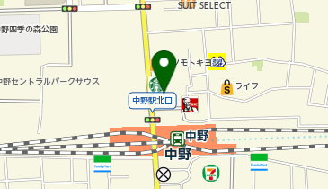 テルル中野駅前店の地図画像