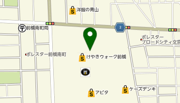 テルルけやきウォーク前橋店の地図画像