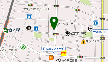 テルルモバイル竹ノ塚東口店の地図画像