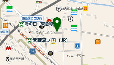 テルル溝の口店の地図画像
