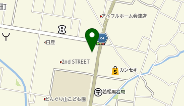銀座 会津若松店の地図画像