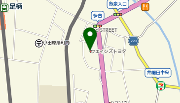 ウエインズトヨタ神奈川 小田原扇町店の地図画像