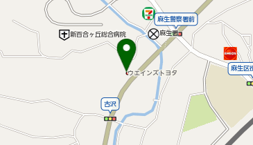 ウエインズトヨタ神奈川 新百合ケ丘西店の地図画像