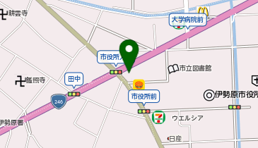 ウエインズトヨタ神奈川 246伊勢原店の地図画像