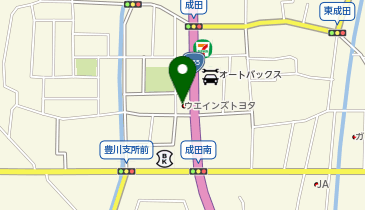 ウエインズトヨタ神奈川 小田原255店の地図画像