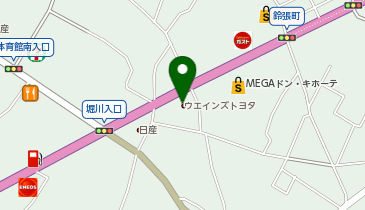 ウエインズトヨタ神奈川 はだの桜みち店の地図画像