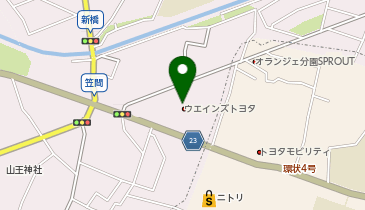 ウエインズトヨタ神奈川 大船店の地図画像