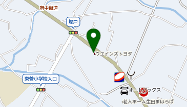ウエインズトヨタ神奈川 多摩店の地図画像