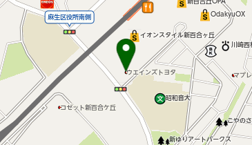 ウエインズトヨタ神奈川 新百合ケ丘店の地図画像