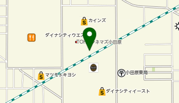 ウエインズトヨタ神奈川 U-BASE西湘の地図画像