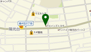 ウエインズトヨタ神奈川 相模原星が丘店の地図画像