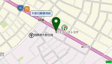 ウエインズトヨタ神奈川 相模原大野台店の地図画像