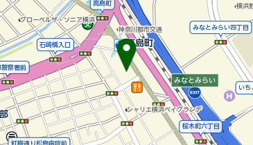 ウエインズトヨタ神奈川 横浜みなとみらい店の地図画像