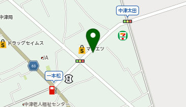 マリンボックス 中津 屋外型トランクルームの地図画像
