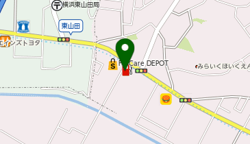 ワンズレンタカー 都築東山田駅店の地図画像