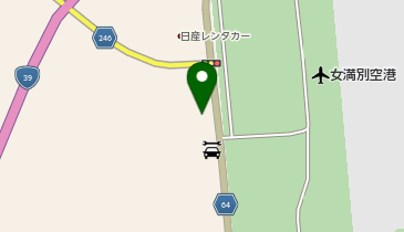 ワンズレンタカー 女満別空港店の地図画像