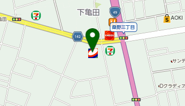 ワンズレンタカー 郡山亀田店の地図画像