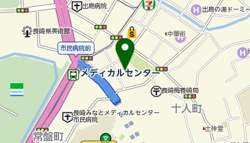ワンズレンタカー 長崎湊公園店の地図画像