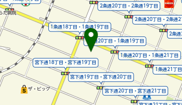 ワンズレンタカー 旭川1条店の地図画像