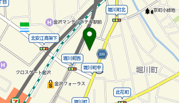 ワンズレンタカー 金沢駅東口店の地図画像
