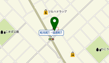 ワンズレンタカー 恵庭住吉町店の地図画像