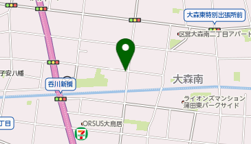 ワンズレンタカー 羽田糀谷店の地図画像