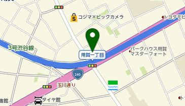 ワンズレンタカー 用賀店の地図画像