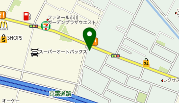 ワンズレンタカー 本中山店の地図画像