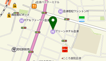 ワンズレンタカー 会津若松駅前店の地図画像